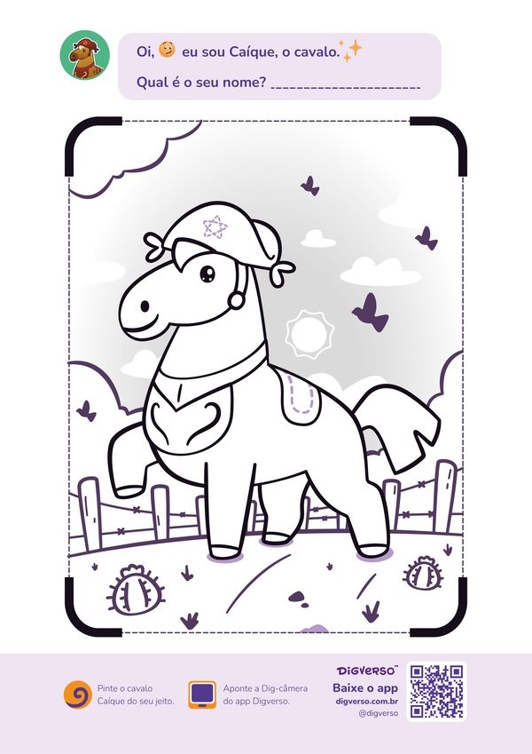 Desenho para colorir: Caíque
