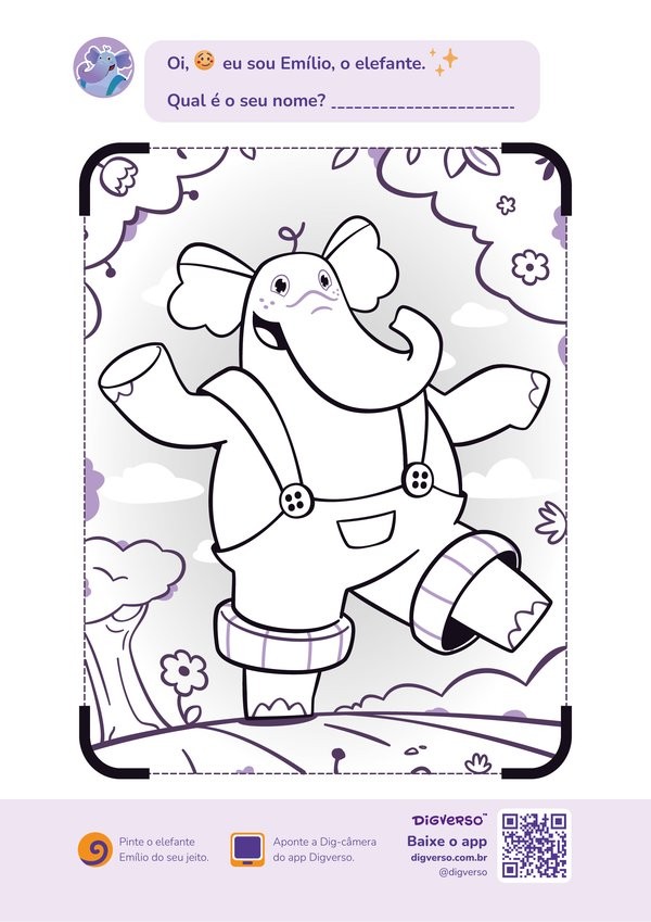 Desenho para colorir: Emílio