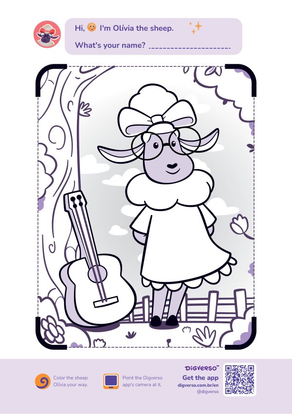 Coloring page: Olívia
