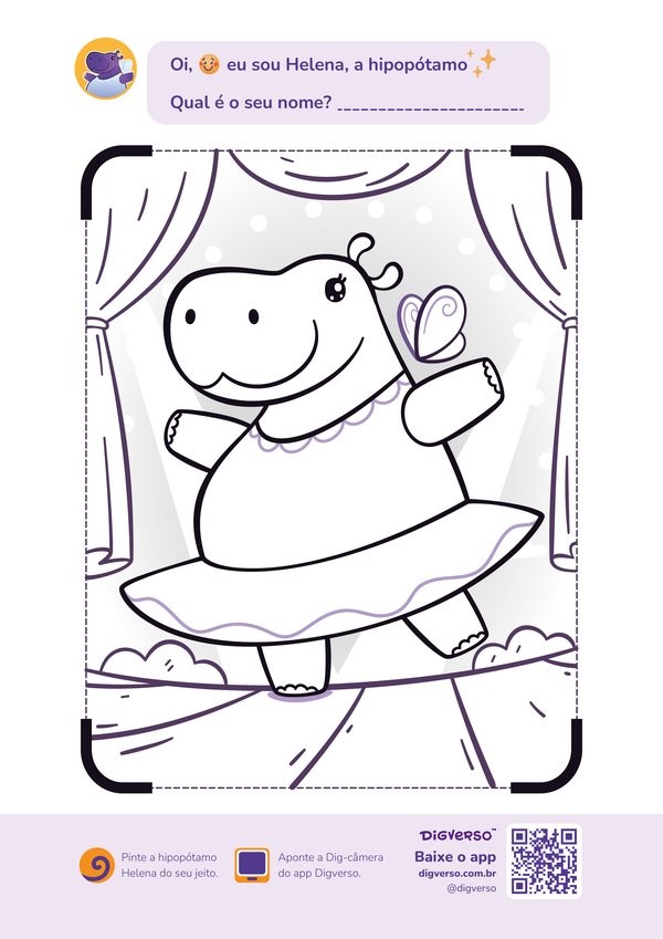 Desenho para colorir: Helena